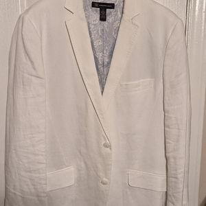 White Linen Blazer
